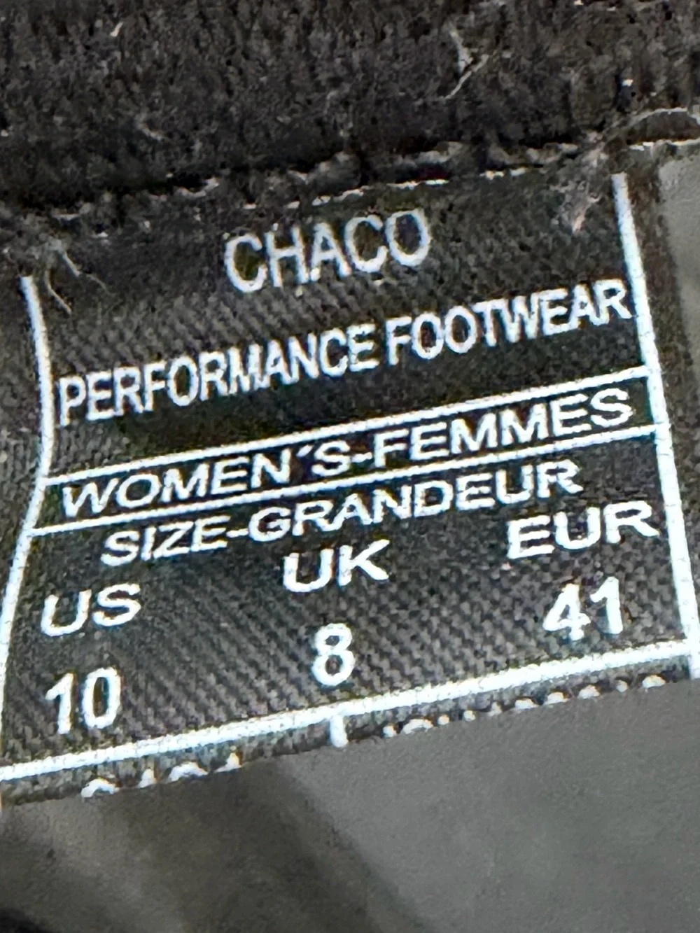 CHACO Chillos Sport Sandals Black Size 10 Women's